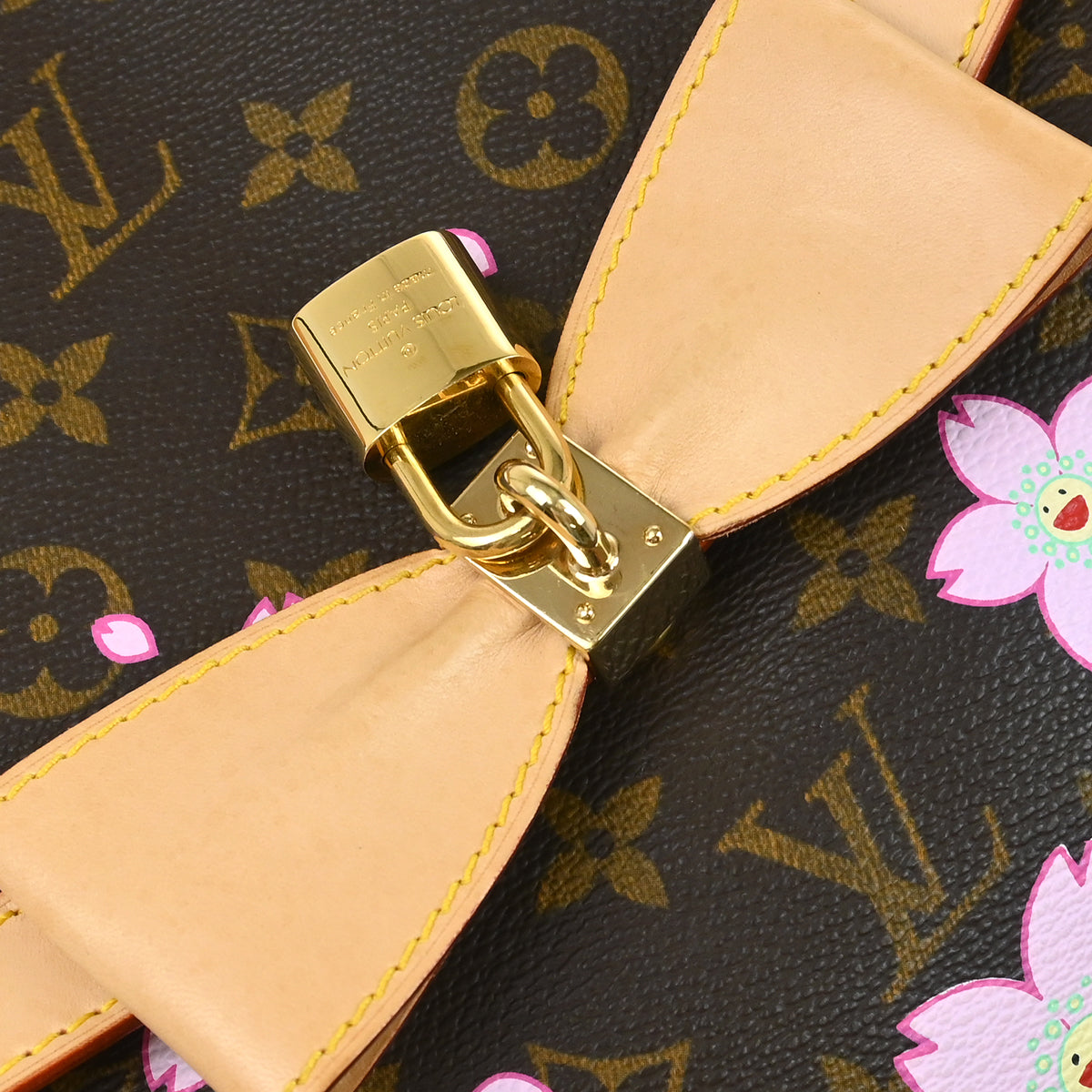 Louis Vuitton 2003 Monogram Cherry Blossom Sac Retro PM Handbag M92012