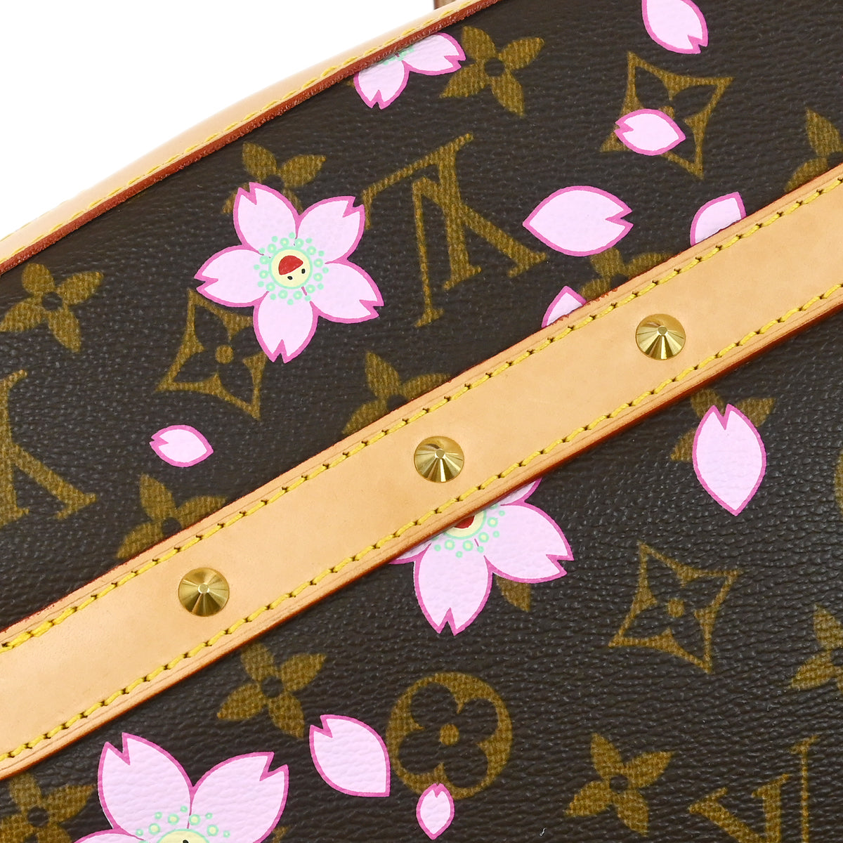 Louis Vuitton 2003 Monogram Cherry Blossom Sac Retro PM Handbag M92012