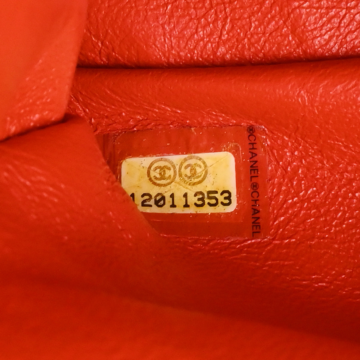 Chanel 2008-2009 Red Cotton Medium Classic Double Flap Shoulder Bag