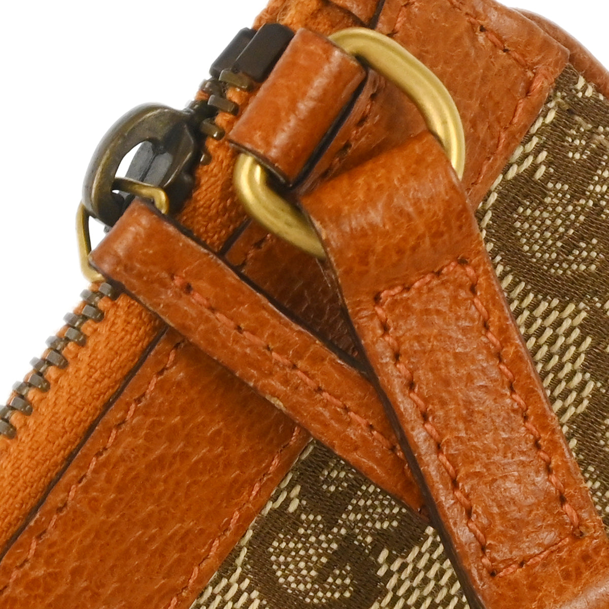 Gucci Brown Canvas Coin Case Wallet