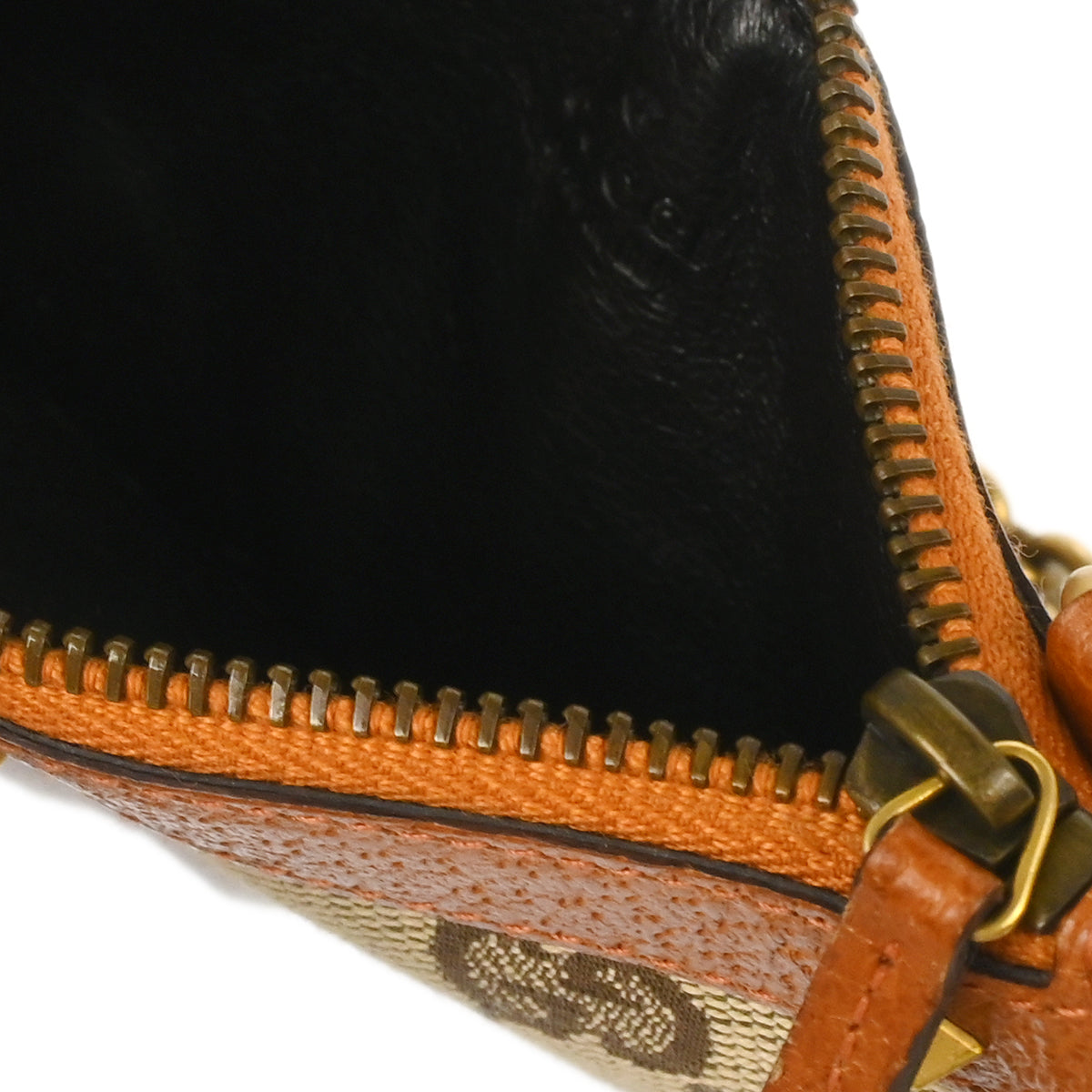 Gucci Brown Canvas Coin Case Wallet