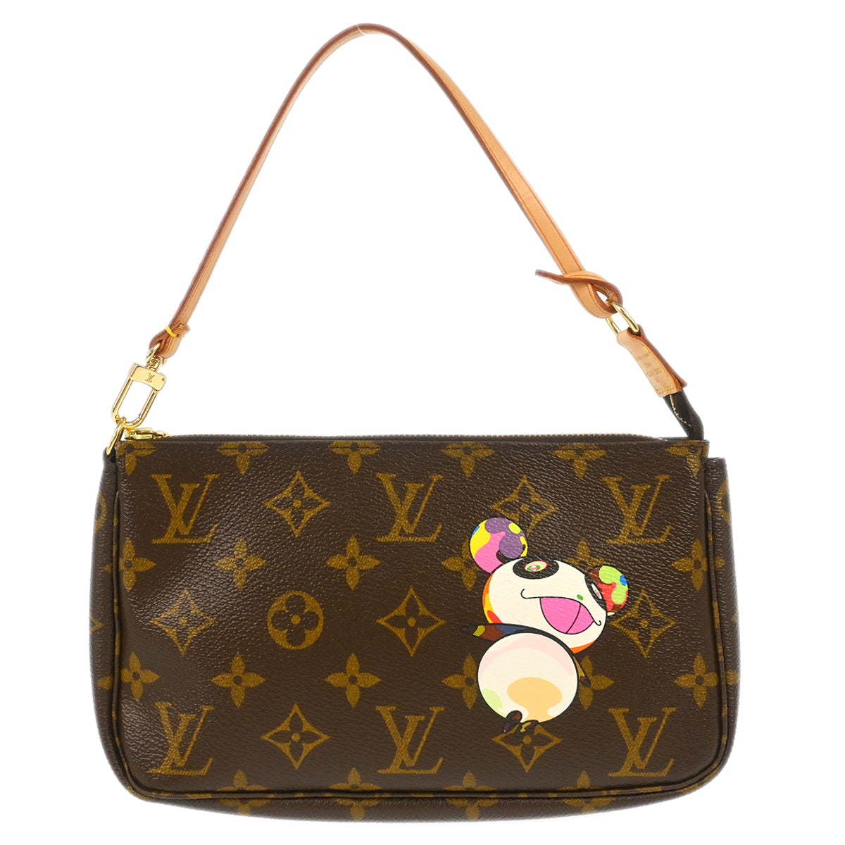 Louis Vuitton 2004 Monogram Panda Pochette Accessoires Handbag M51981