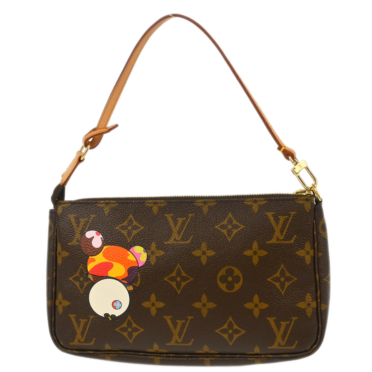 Louis Vuitton 2004 Monogram Panda Pochette Accessoires Handbag M51981