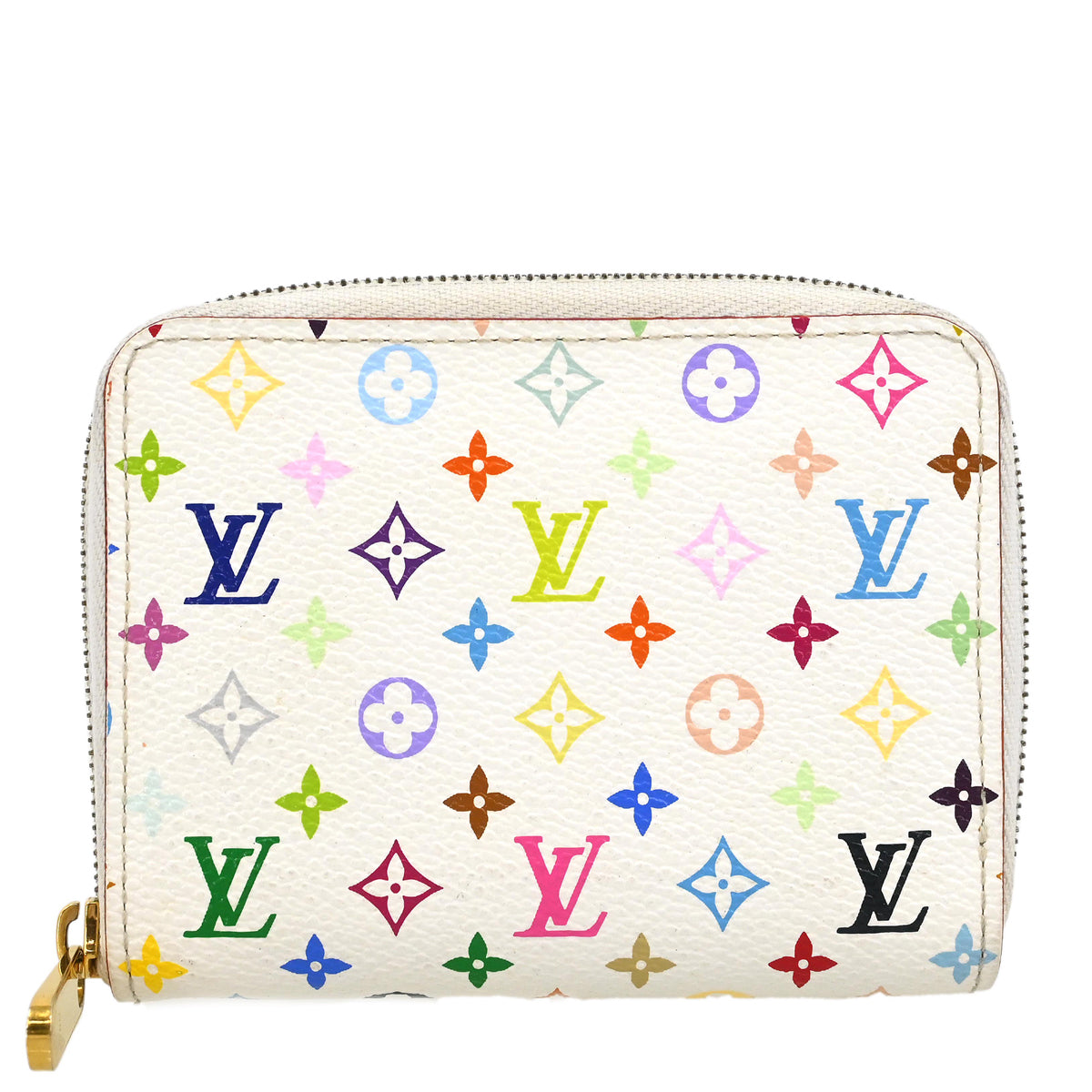 Louis Vuitton 2009 White Multicolor Zippy Wallet M93741