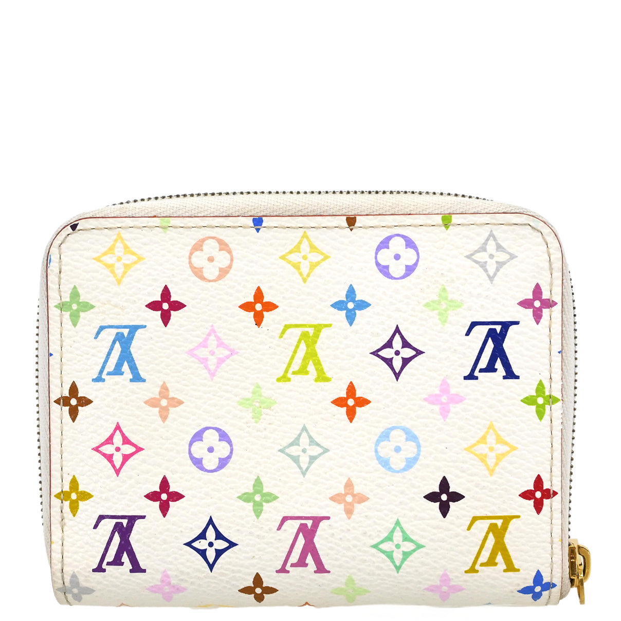 Louis Vuitton 2009 White Multicolor Zippy Wallet M93741