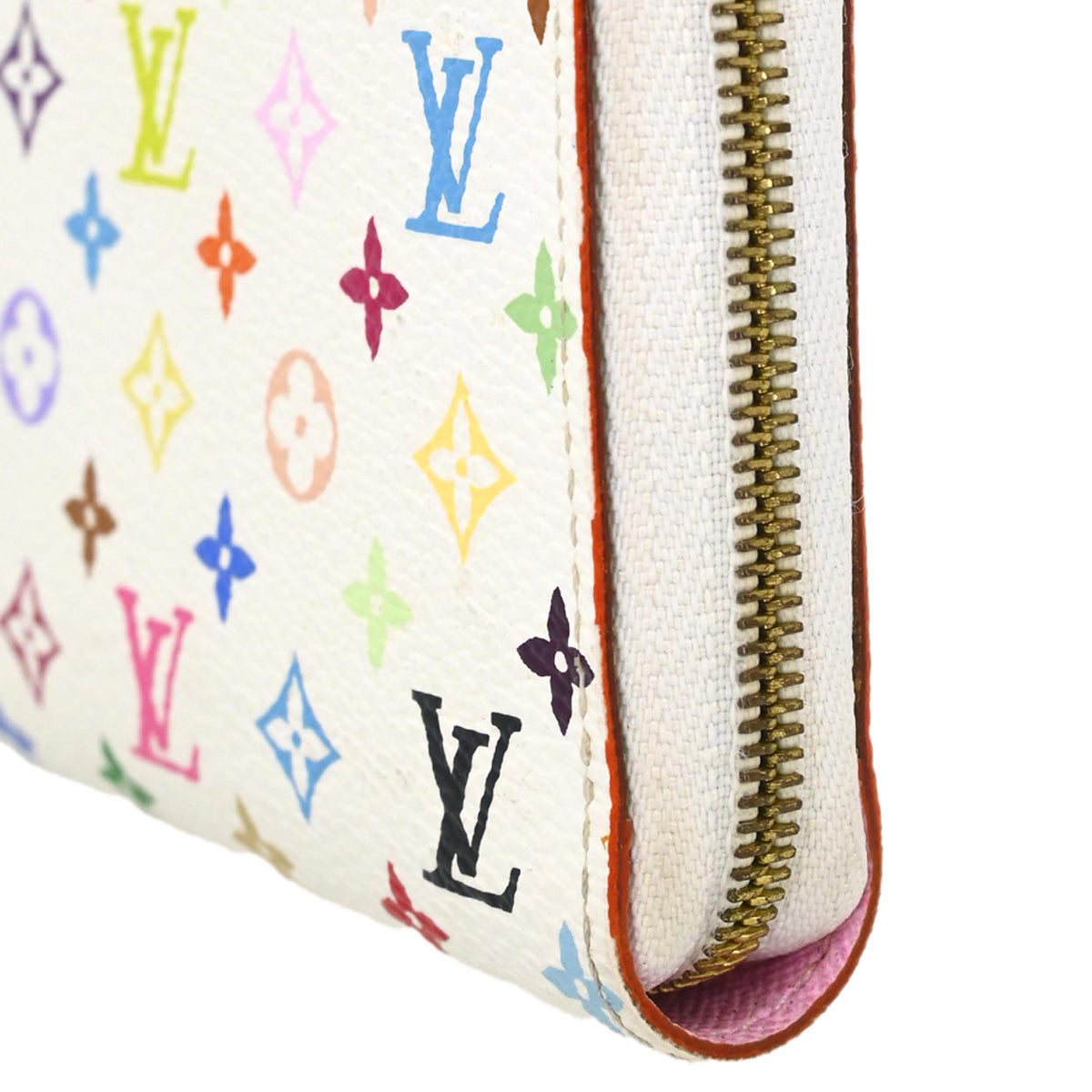 Louis Vuitton 2009 White Multicolor Zippy Wallet M93741