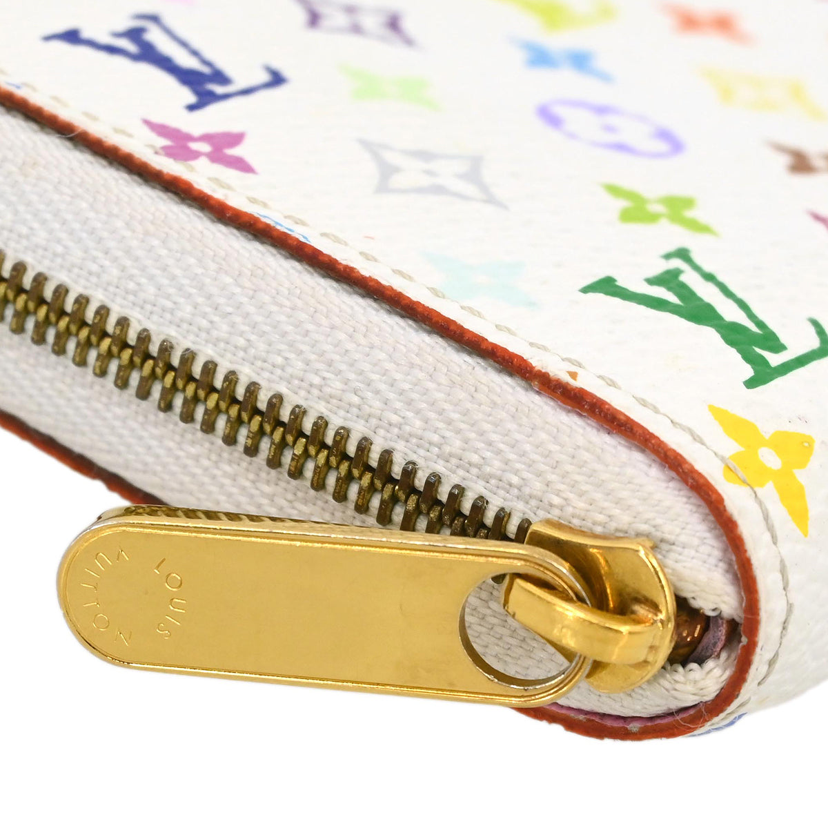 Louis Vuitton 2009 White Multicolor Zippy Wallet M93741