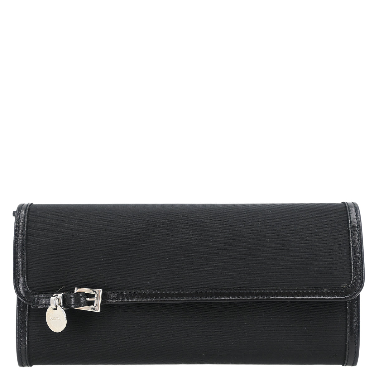 Prada Black Nylon Bifold Wallet Small Good
