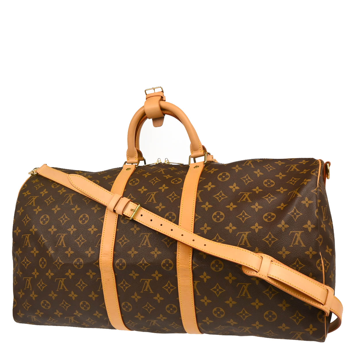 Louis Vuitton 1997 Monogram Keepall Bandouliere 55 2way Duffle Handbag M41414