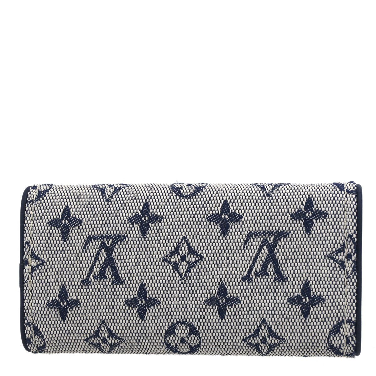Louis Vuitton 2004 Blue Monogram Mini Lin Multicles 4 Key Case M92425 Small Good