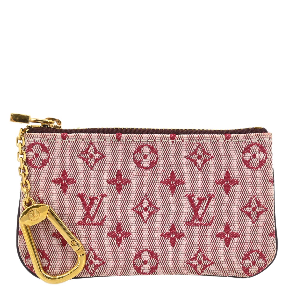 Louis Vuitton 2004 Red Monogram Mini Pochette Cles Coin Case M92238