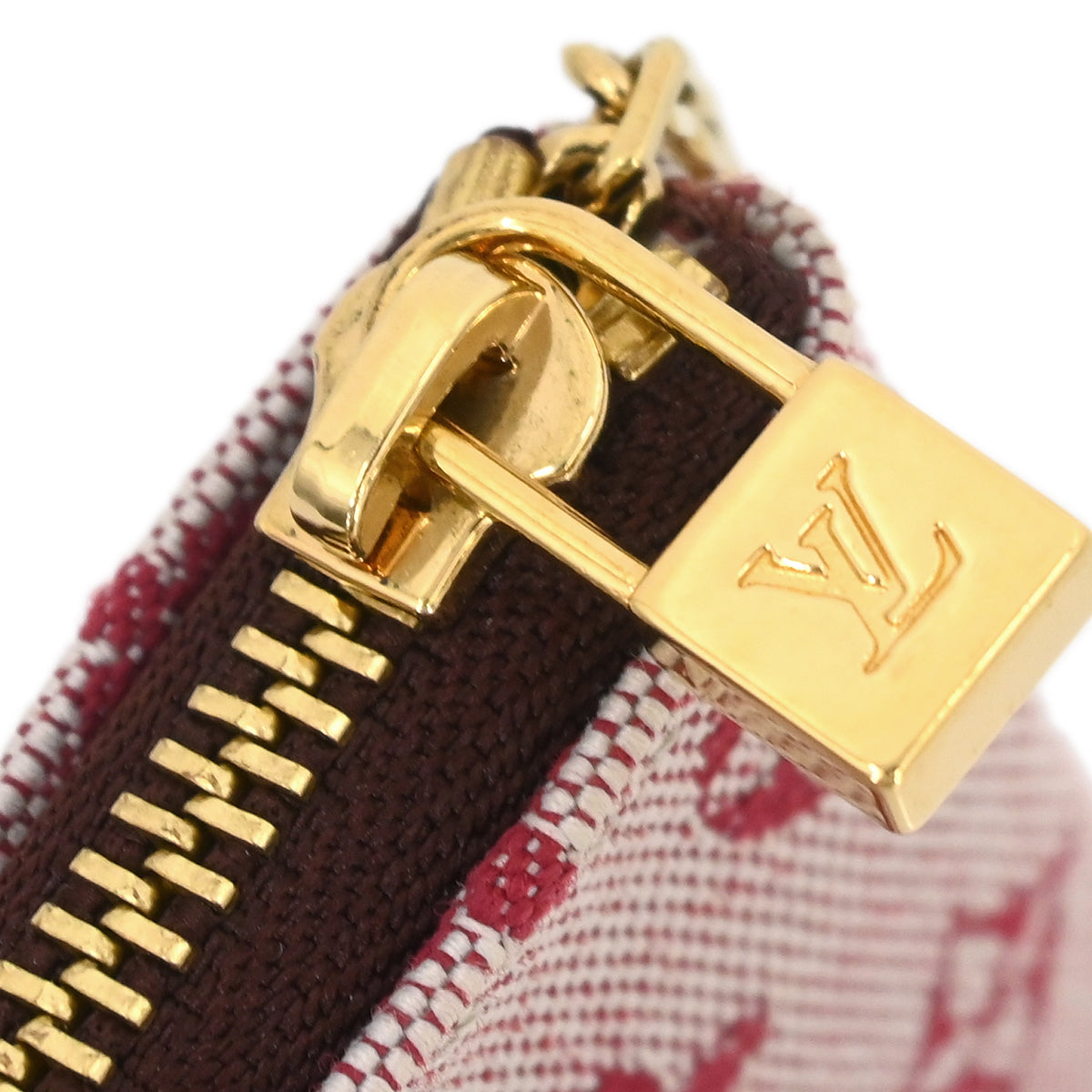 Louis Vuitton 2004 Red Monogram Mini Pochette Cles Coin Case M92238