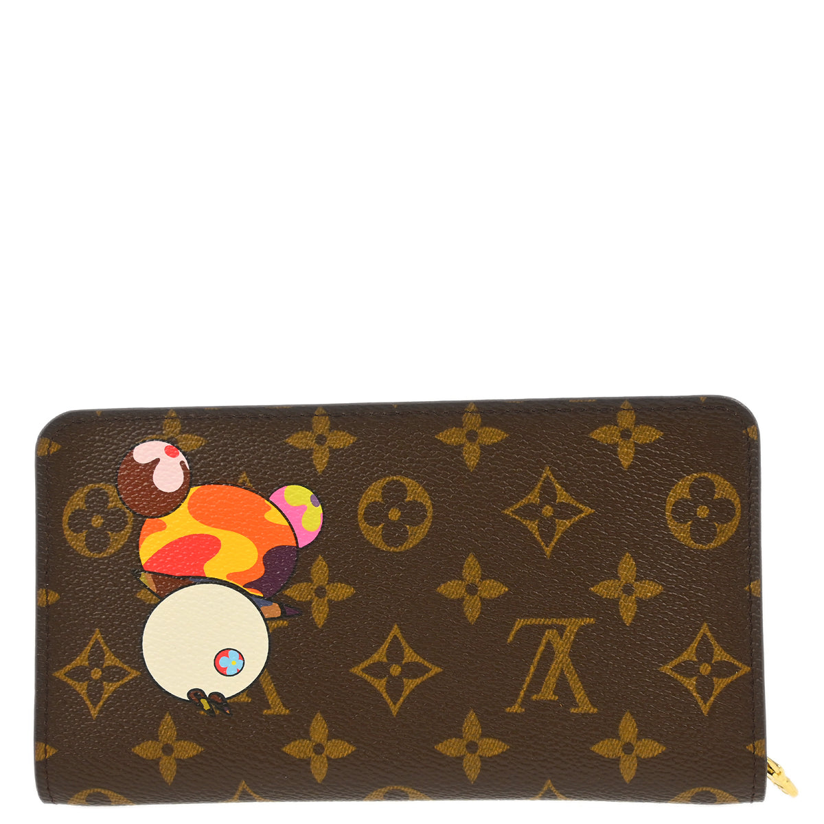 Louis Vuitton 2004 Monogram Panda Porte Monnaie Zip Wallet M61729