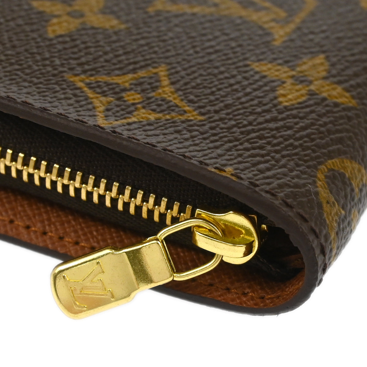 Louis Vuitton 2004 Monogram Panda Porte Monnaie Zip Wallet M61729