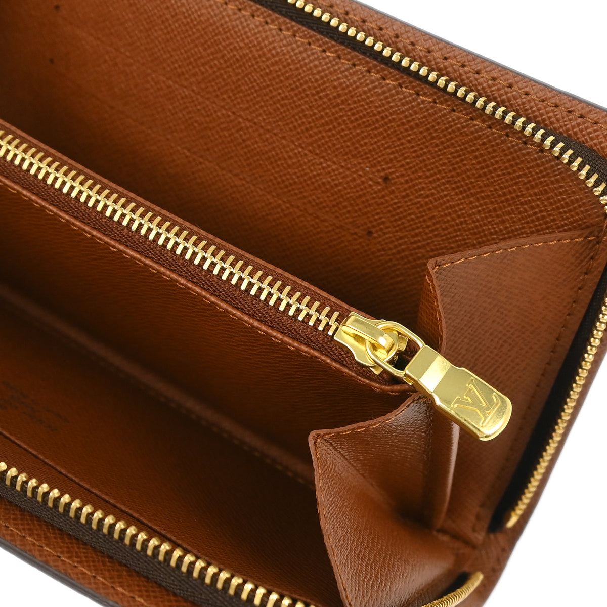 Louis Vuitton 2004 Monogram Panda Porte Monnaie Zip Wallet M61729