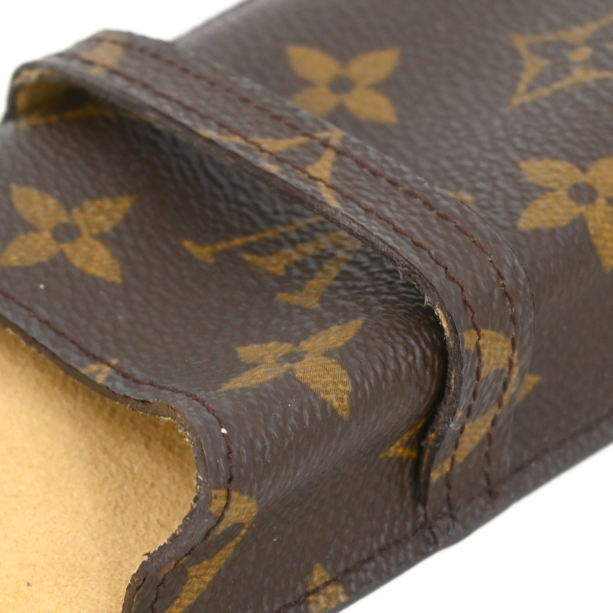 Louis Vuitton 2001 Monogram Etui Lunettes Glasses Cas M62970 Small Good