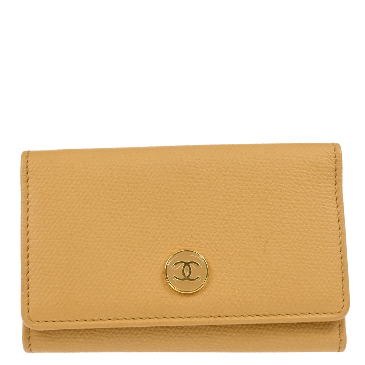 Chanel 2005-2006 Beige Calfskin Six Hook Key Case Small Good