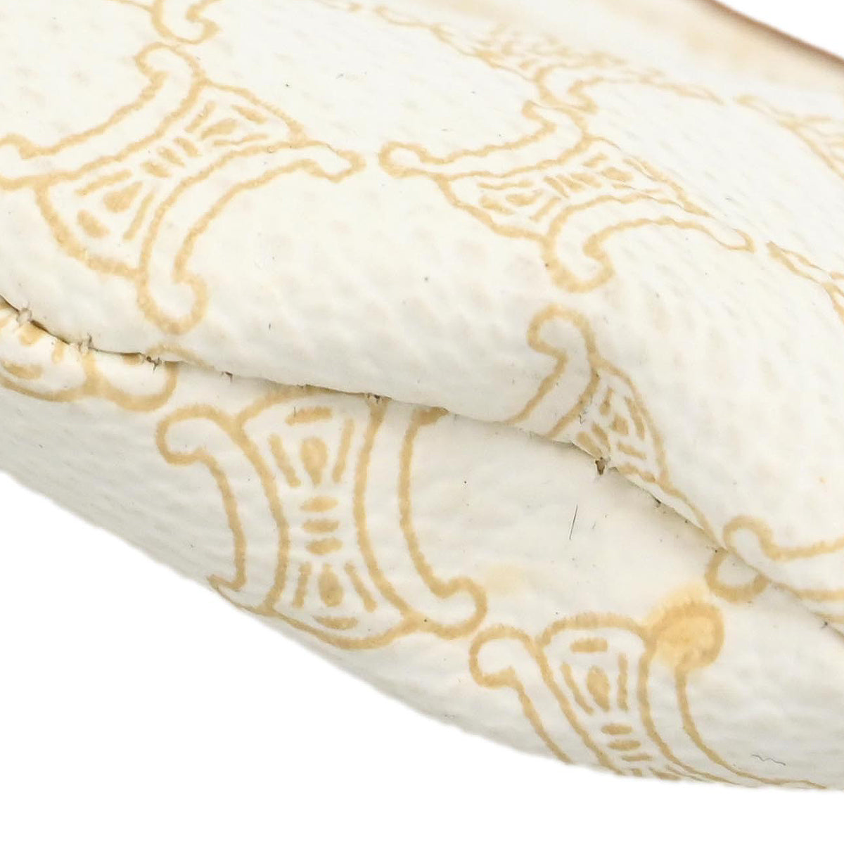 Celine White Macadam Coin Purse Wallet