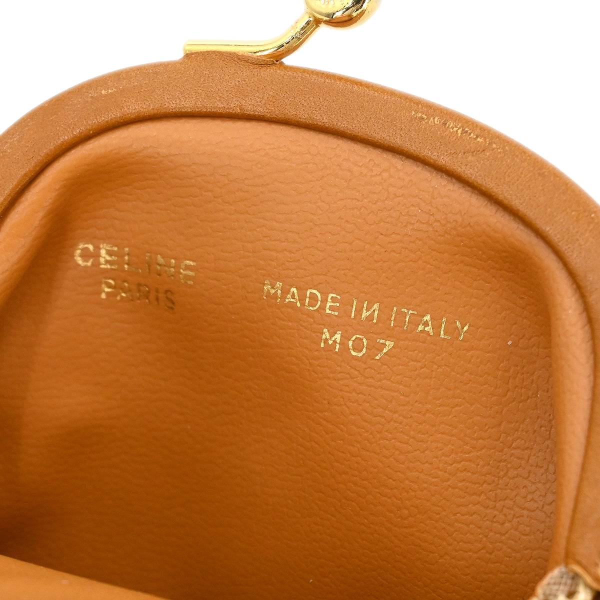 Celine White Macadam Coin Purse Wallet