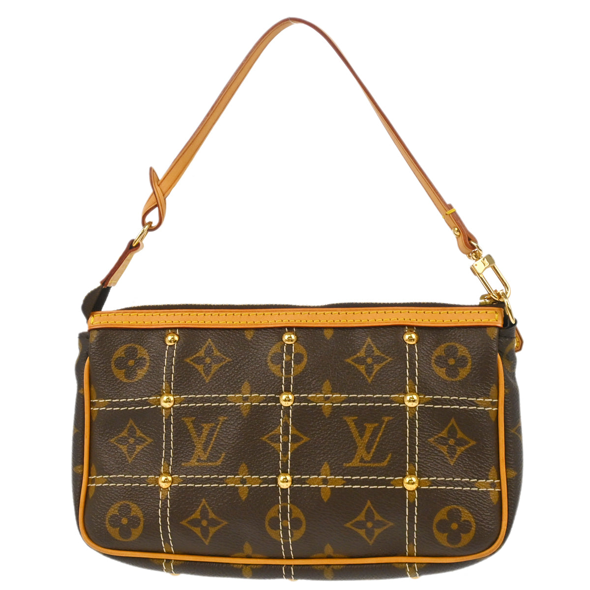 Louis Vuitton 2007 Monogram Rivet Pochette Accessoires Handbag M40141