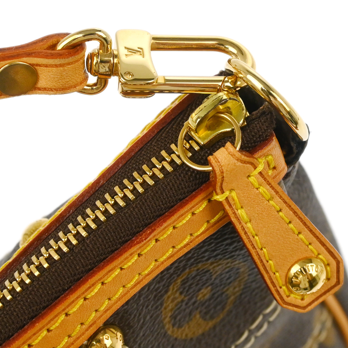 Louis Vuitton 2007 Monogram Rivet Pochette Accessoires Handbag M40141