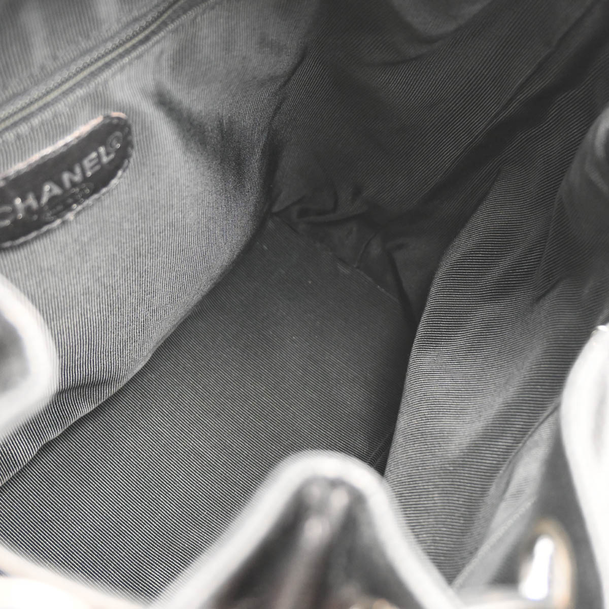 Chanel 1996-1997 Black Caviar Drawstring Backpack