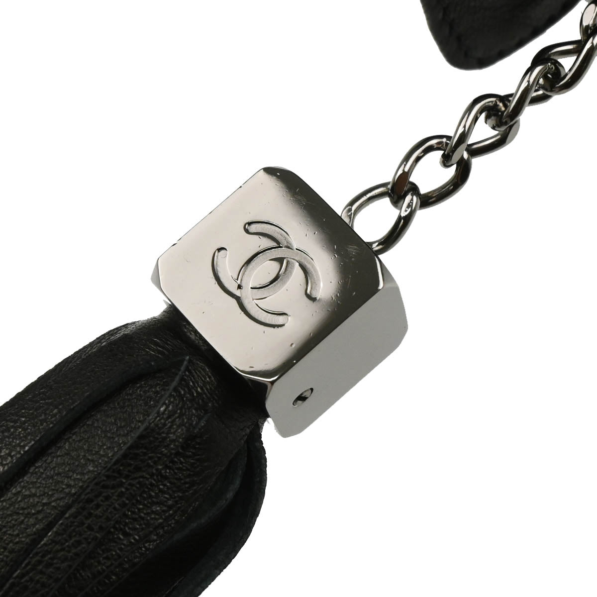 Chanel 2005-2006 Black Fur Chain Handbag