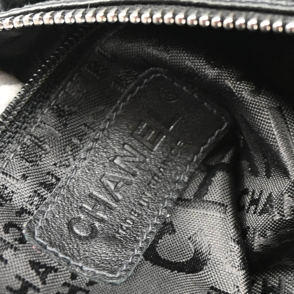 Chanel 2005-2006 Black Fur Chain Handbag