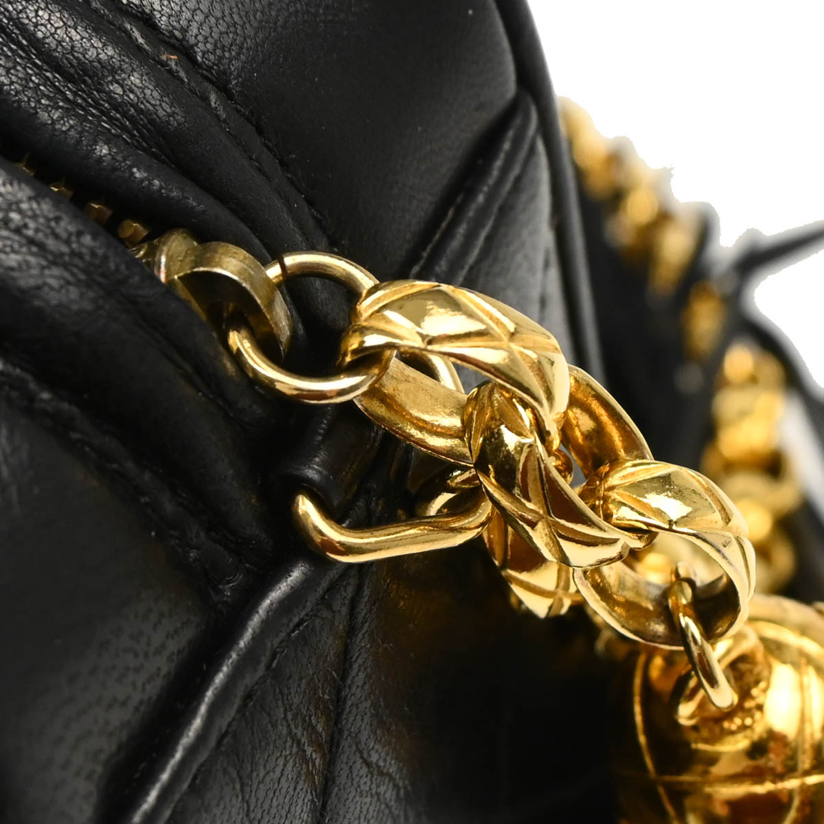 Chanel Black Lambskin Camera Bag Mini