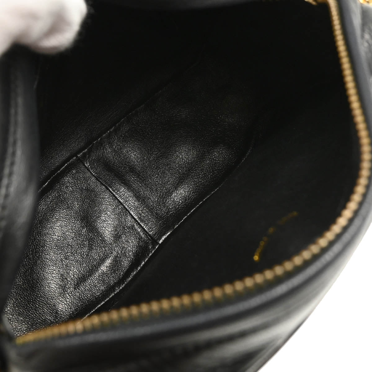 Chanel Black Lambskin Camera Bag Mini