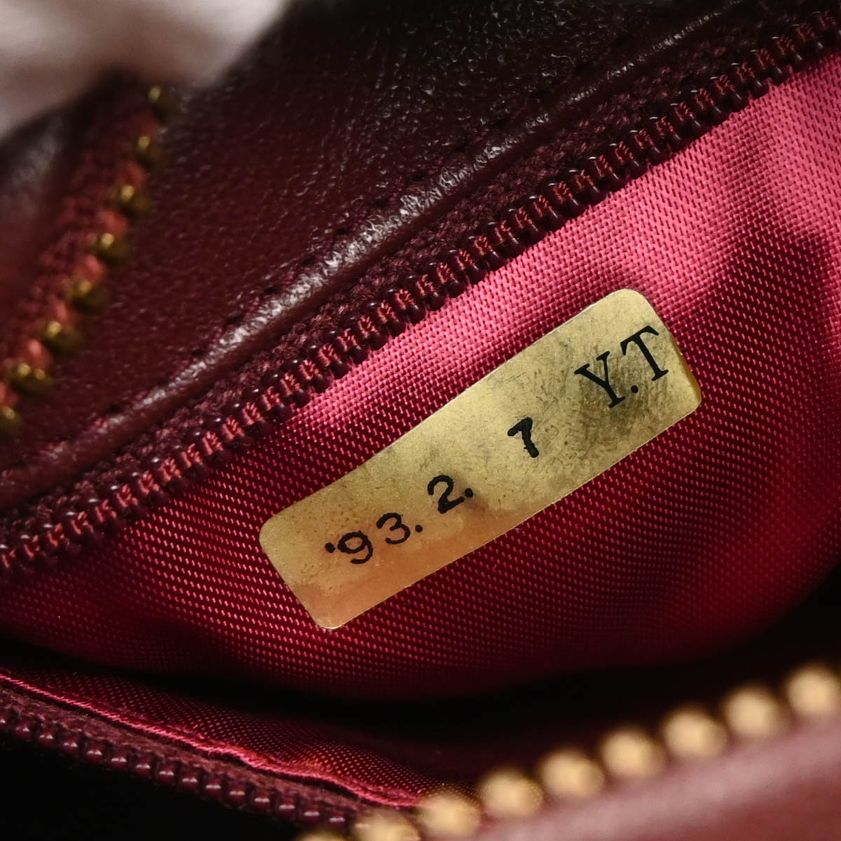 Chanel 1991-1994 Bordeaux Lambskin Camera Bag Mini