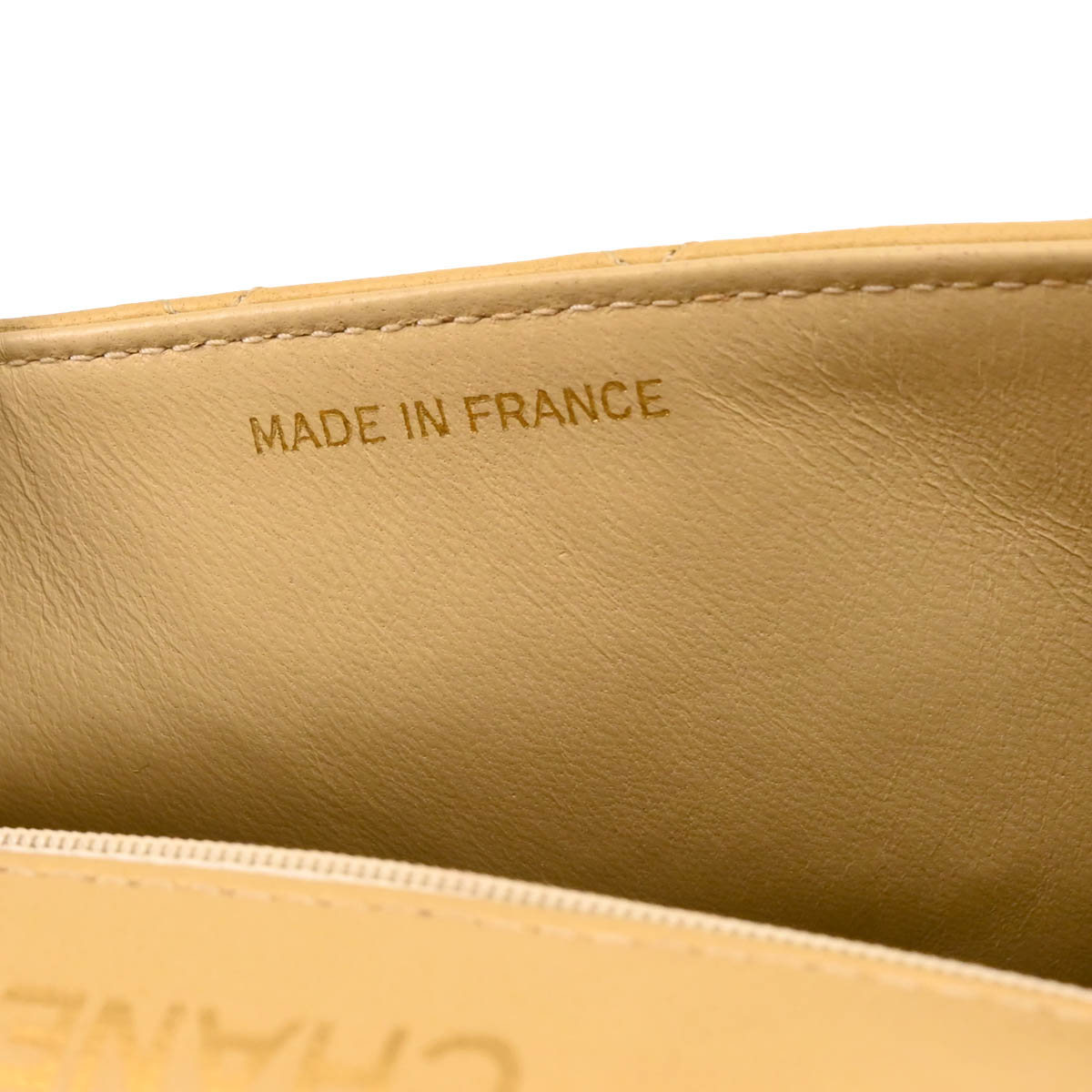 Chanel 1989-1991 Beige Lambskin Mini Classic Square Flap Shoulder Bag 17