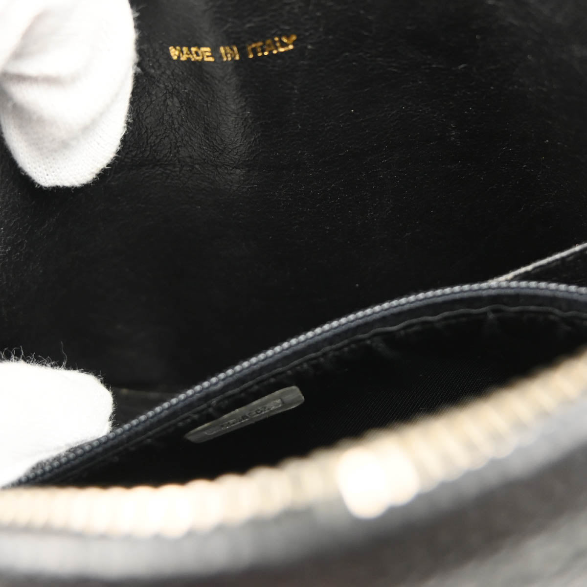 Chanel 1991-1994 Black Caviar Camera Bag Small