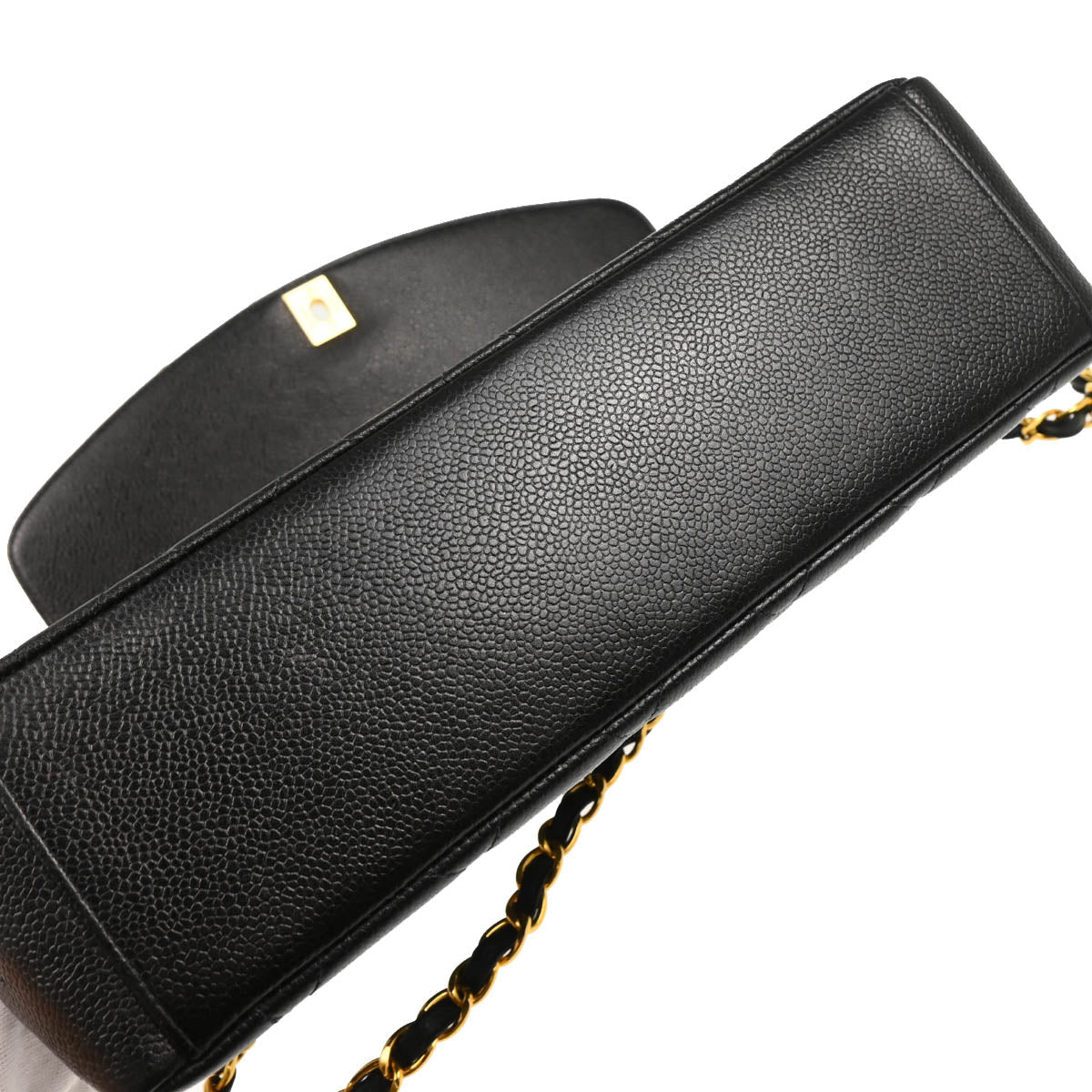 Chanel 1996-1997 Black Caviar Shoulder Bag