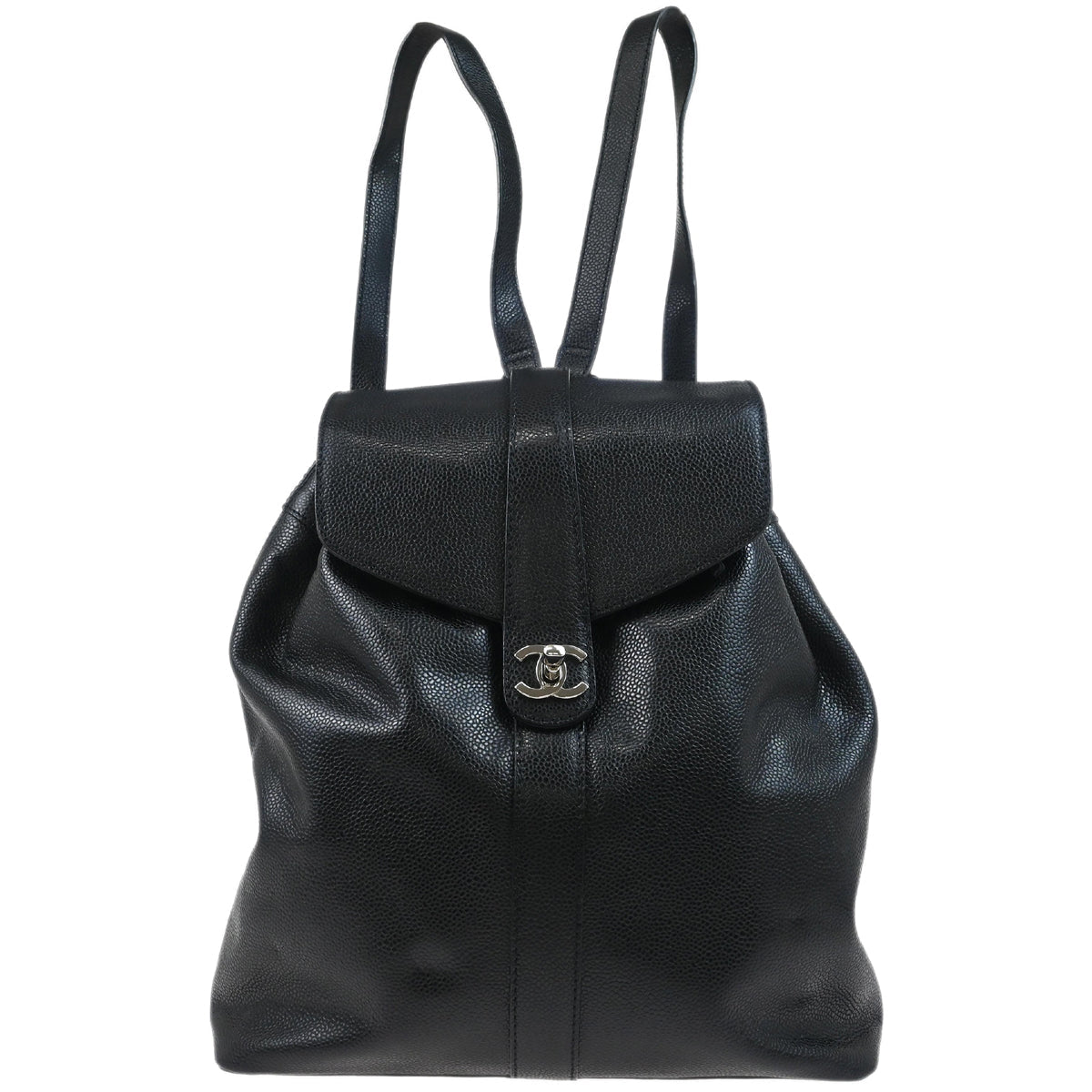 Chanel 1997-1999 Black Caviar Backpack