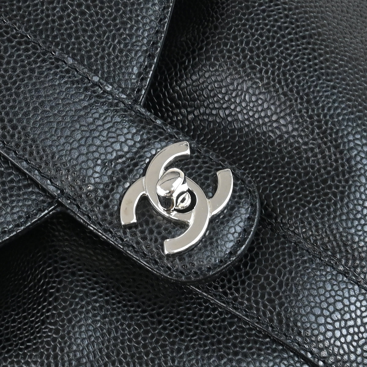 Chanel 1997-1999 Black Caviar Backpack