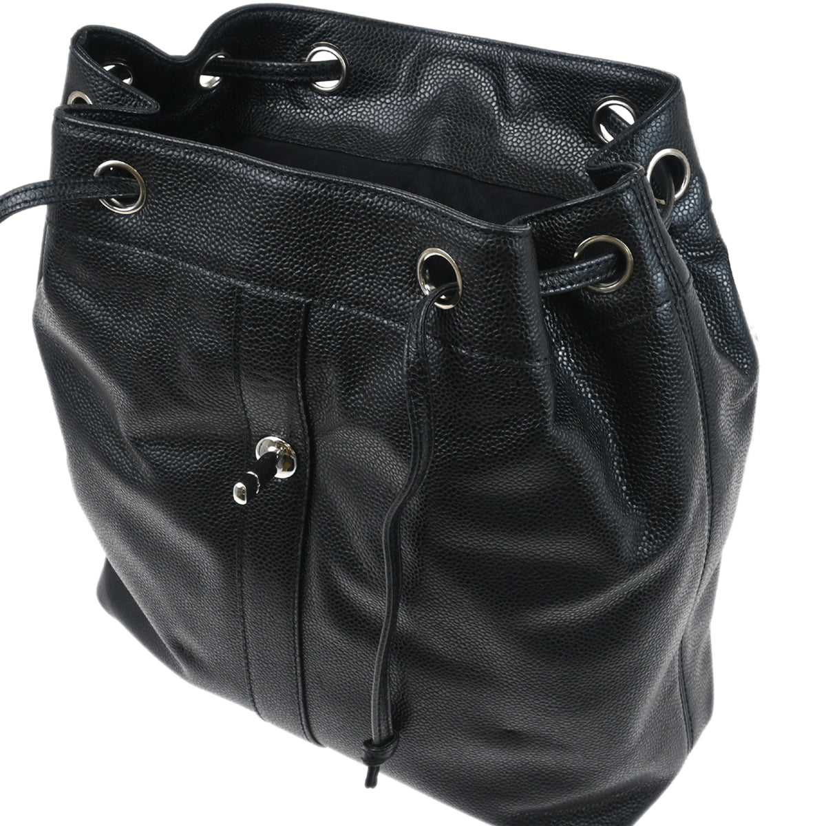 Chanel 1997-1999 Black Caviar Backpack