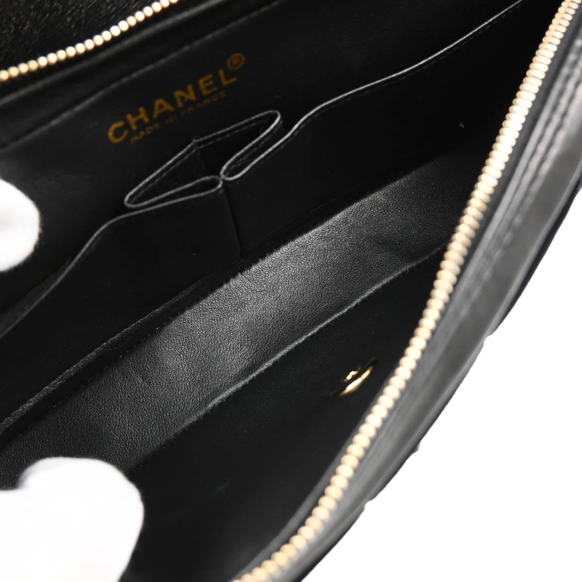 Chanel 2002-2003 Black Velvet Choco Bar Shoulder Bag