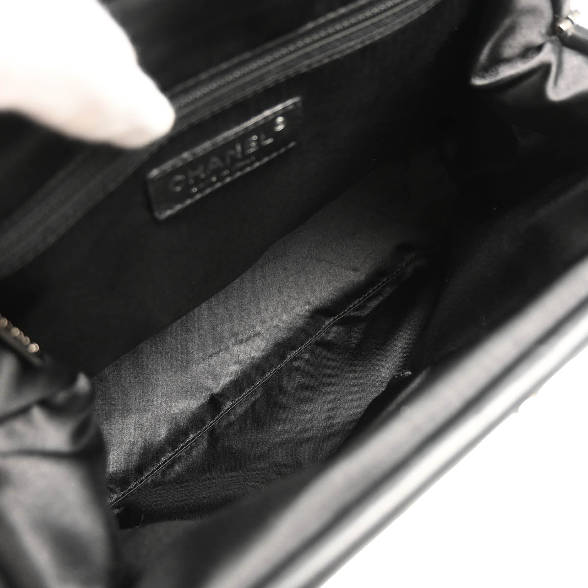 Chanel 2005-2006 Black Velvet 2way Shoulder Handbag