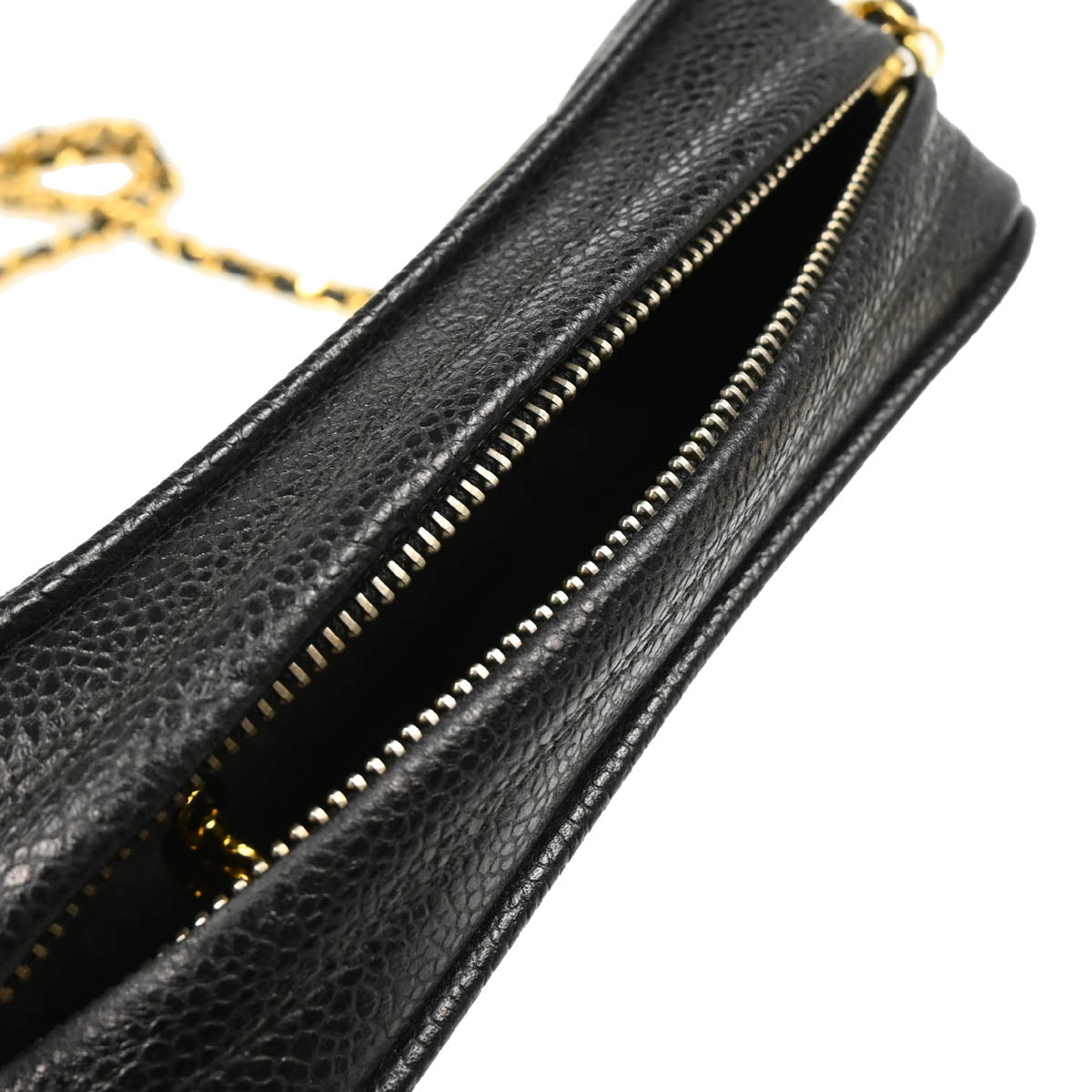 Chanel 1991-1994 Black Caviar Camera Bag Mini