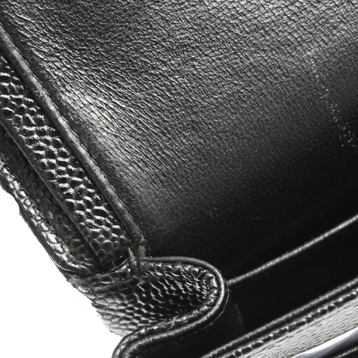 Chanel 2001-2003 Black Caviar Small Classic Double Flap Shoulder Bag