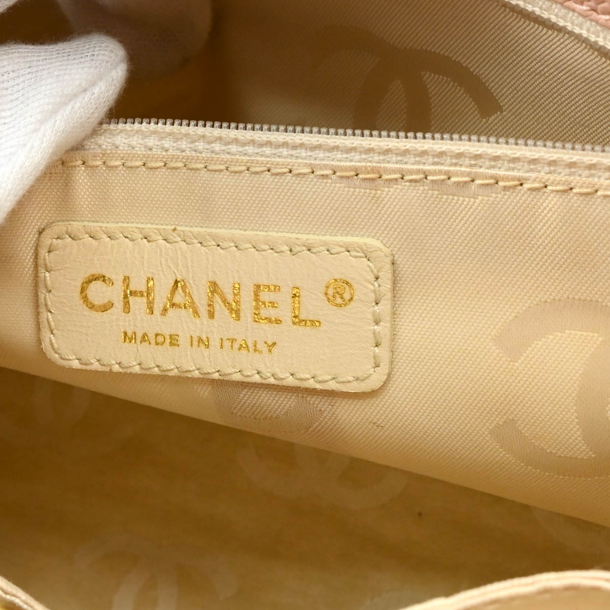 Chanel 2004-2005 Pink Caviar Triple CC Tote Handbag