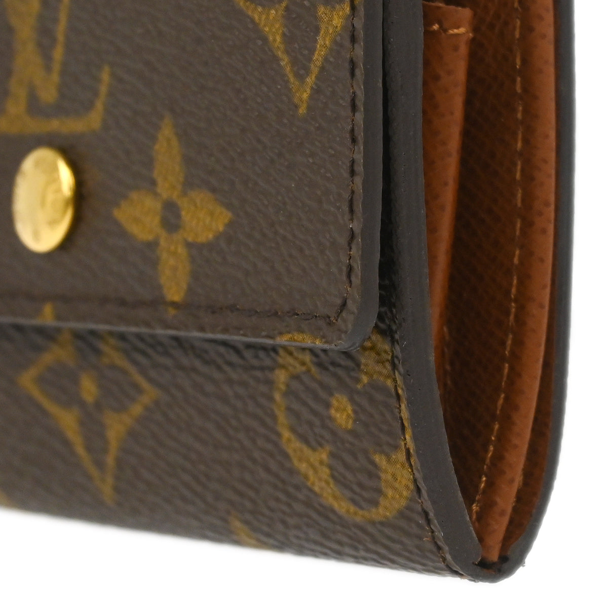 Louis Vuitton 2006 Monogram Porte Monnaie Plat Coin Case Wallet M61930