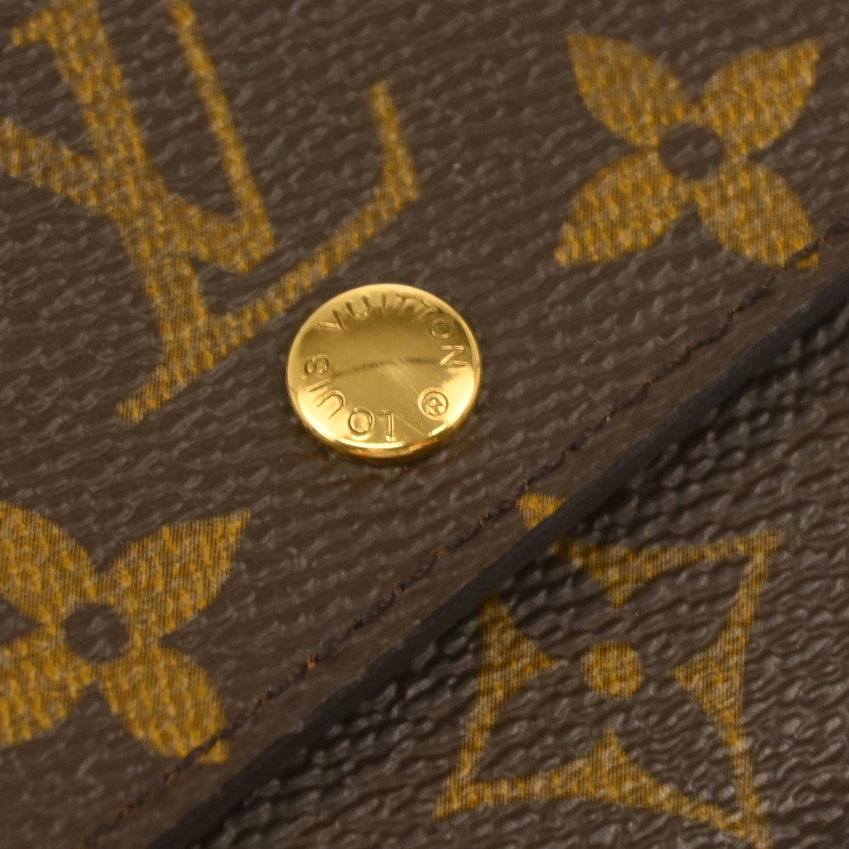 Louis Vuitton 2006 Monogram Porte Monnaie Plat Coin Case Wallet M61930