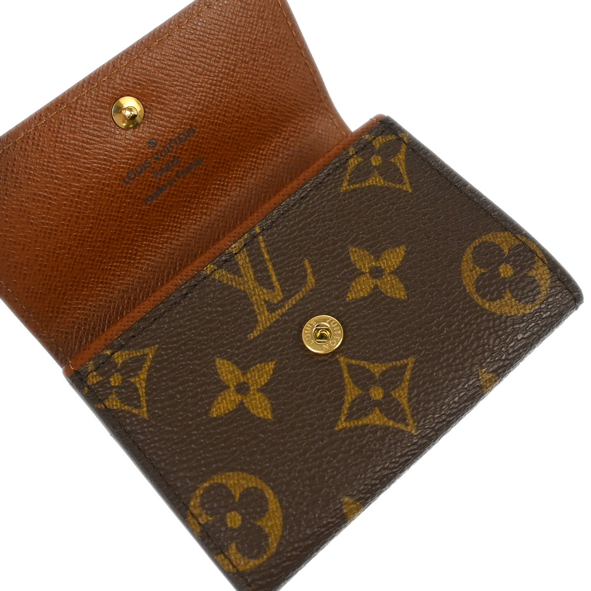 Louis Vuitton 2006 Monogram Porte Monnaie Plat Coin Case Wallet M61930