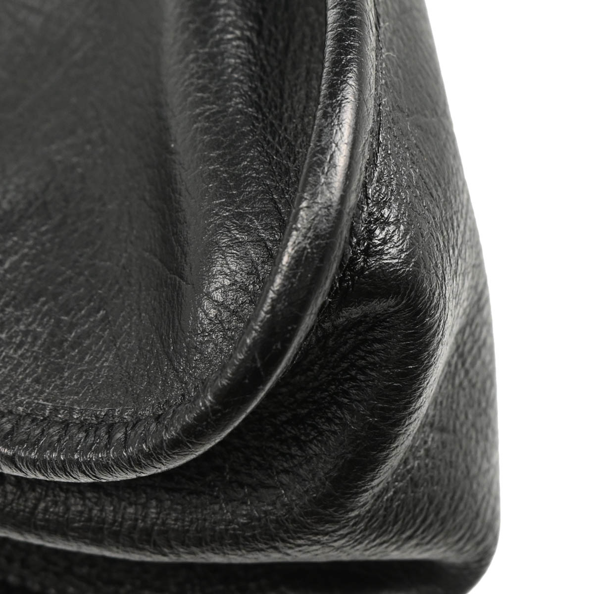 Chanel 2003-2004 Black Calfskin Mademoiselle Lock Chain Shoulder Bag