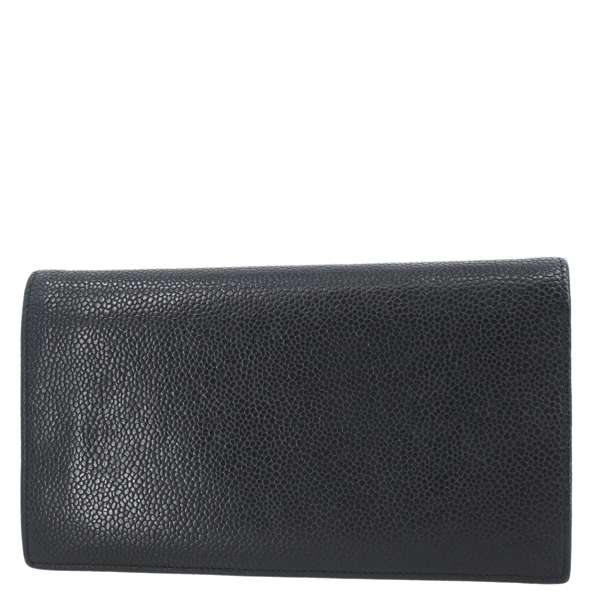 Chanel 2005-2006 Black Caviar Bifold Long Wallet