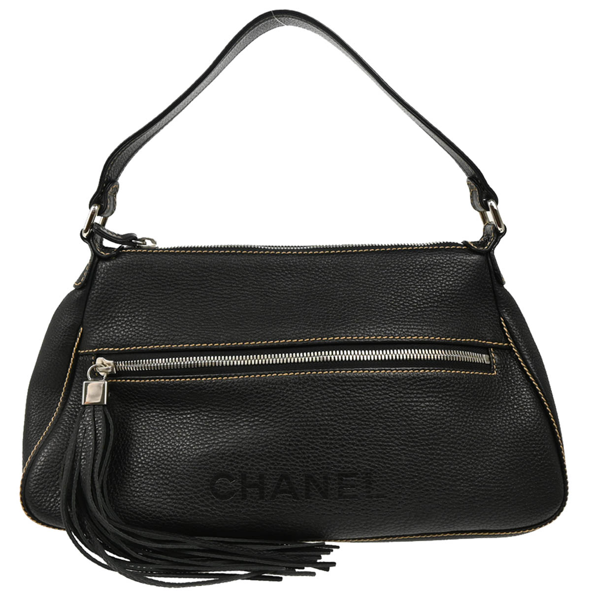 Chanel 2003-2004 Black Calfskin Handbag