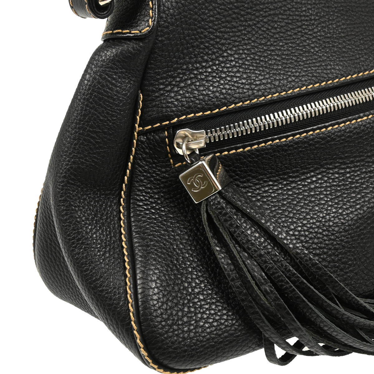 Chanel 2003-2004 Black Calfskin Handbag
