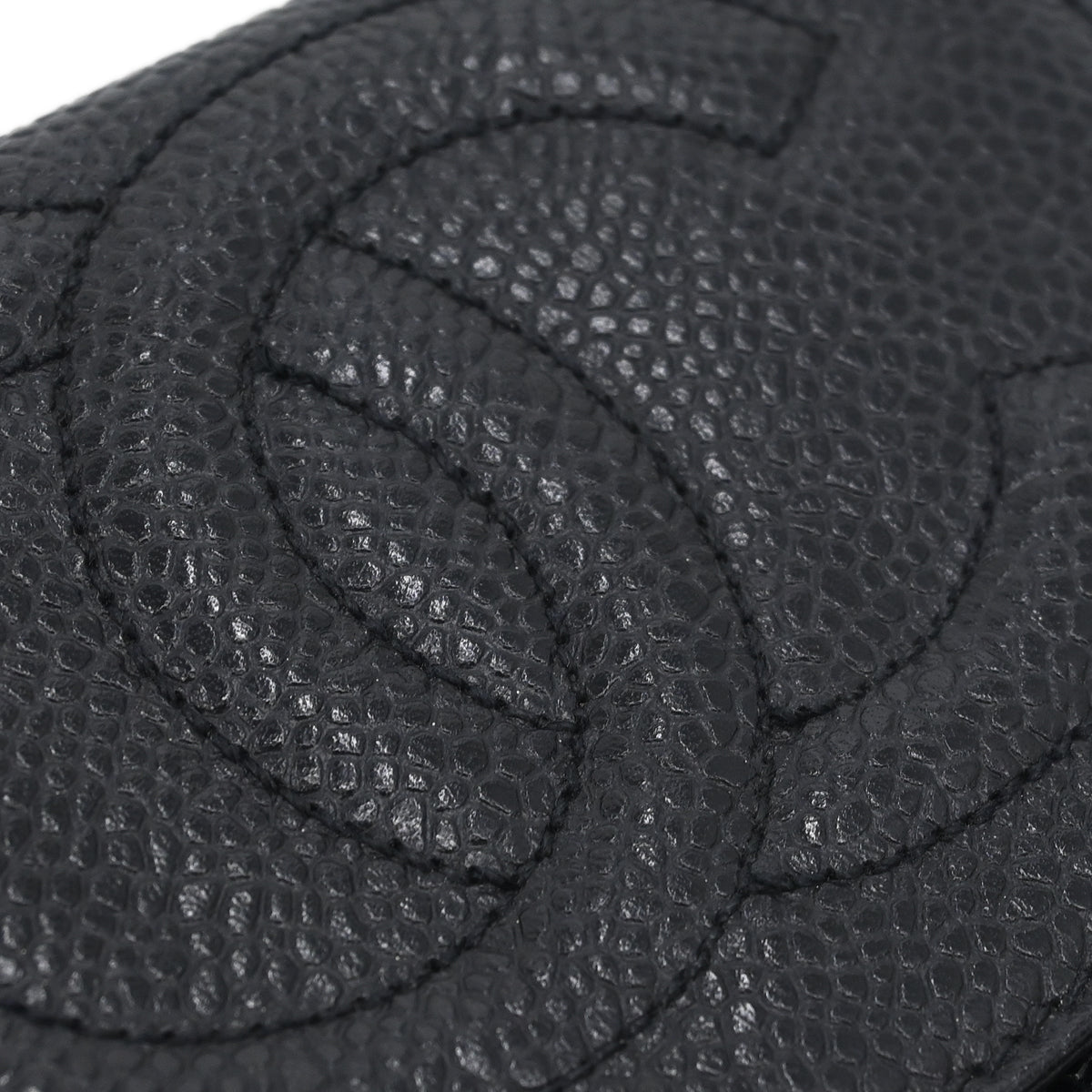 Chanel 1996-1997 Black Caviar Bifold Wallet